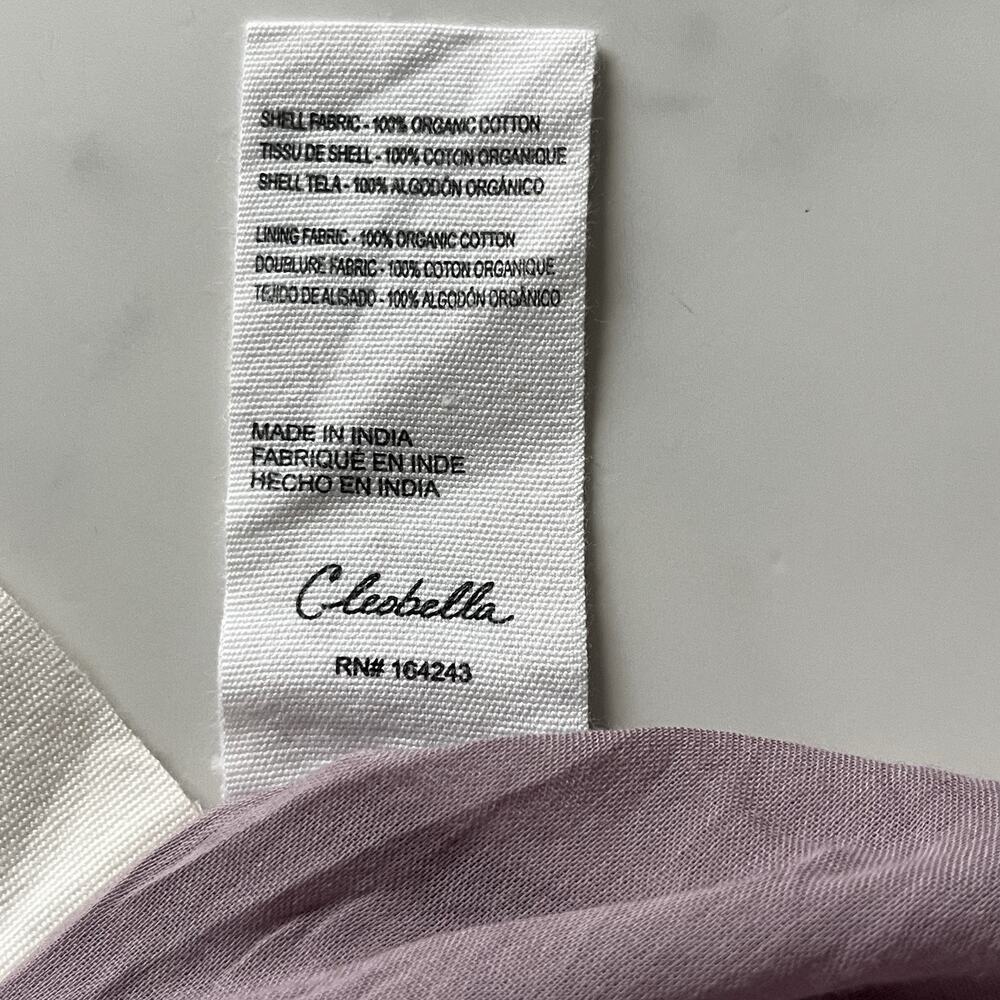 Cleobella Malia Floral Cotton Mini Dress XL Voluminous Sleeve Boho Coastal - Picture 7 of 11